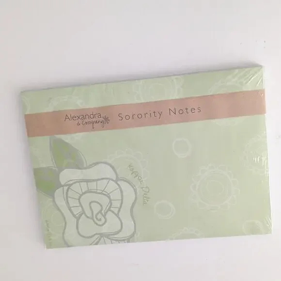 NEW Kappa Delta Notepad Sorority Green Approx 4.5 x 6.5