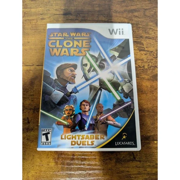 Star Wars: The Clone Wars Lightsaber Duels Nintendo Wii, 2008 CIB W/ Manual