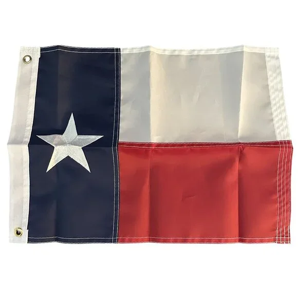 Texas State Flag Lone Star Embroidered 5'x8' Waterproof Outdoor Brass Grommets