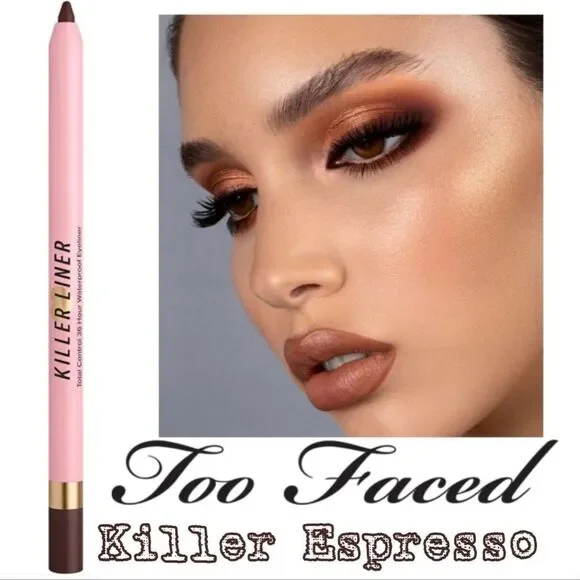 Too Faced Waterproof Gel eye Liner in Killer Espresso (Dark Brown)