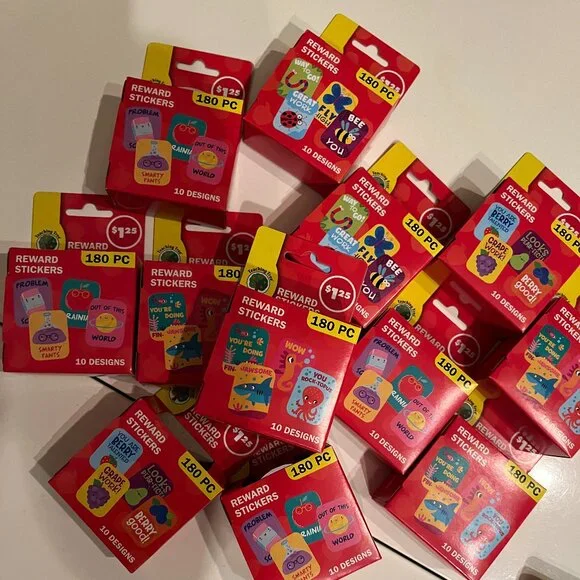 Teacher Reward Stickers  (12 Packs 2160 Total Stickers NEW Crafter’s Square‎
