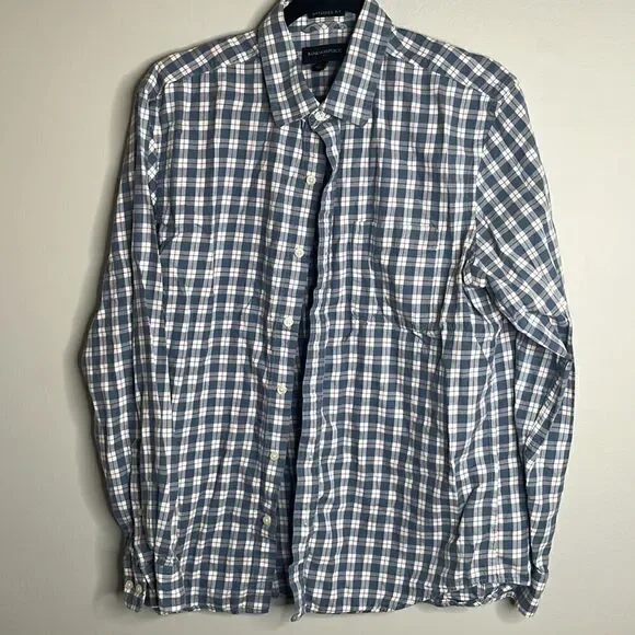 Men’s large Banana Republic Blue Button Up
