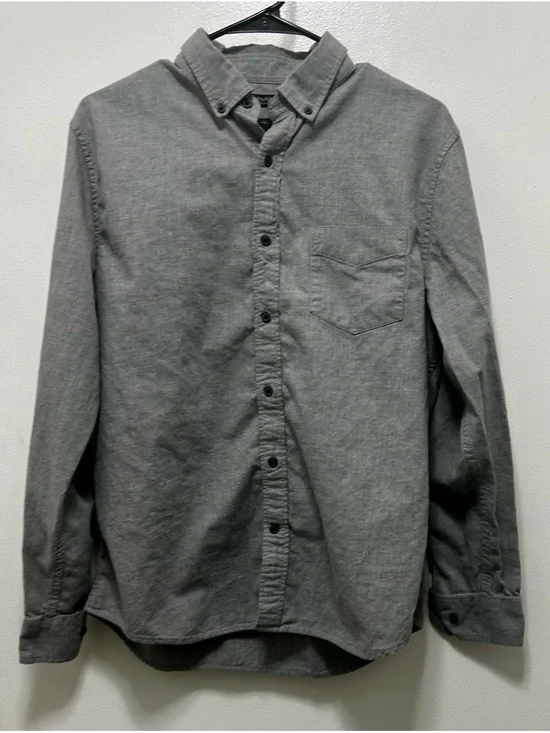 Banana Republic Gray Button-Down Shirt‎