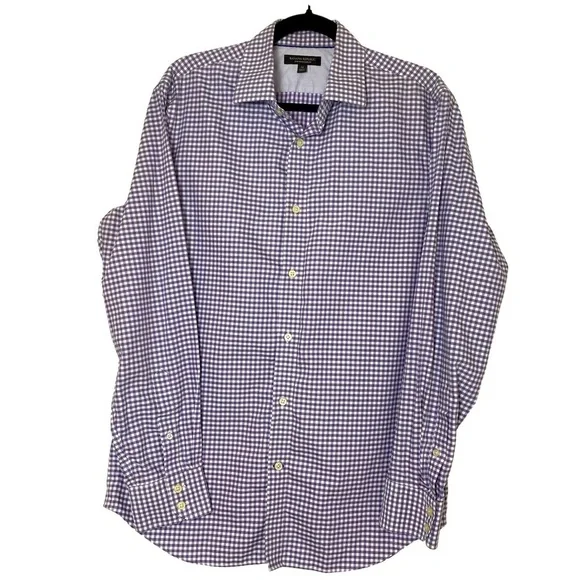 Banana Republic Slim‎ Fit Mens Plaid Button Down Shirt