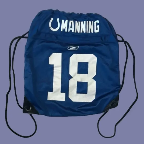 Peyton Manning Indianapolis Colts Reebok Drawstring Backpack