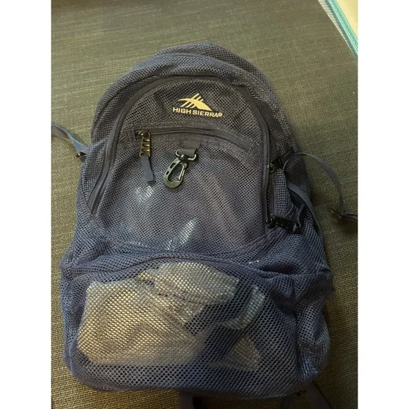 High Sierra Navy Mesh Hiking Backpack‎ GG2