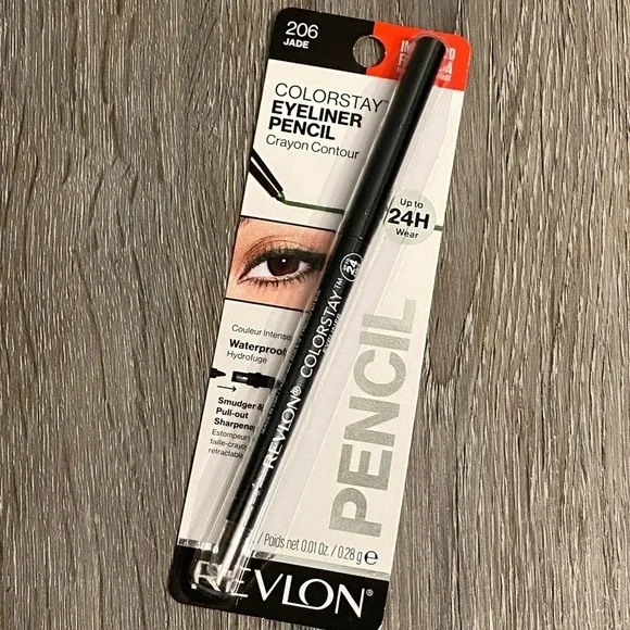 Revlon ColorStay Waterproof Eyeliner, Jade 206, 0.01 oz