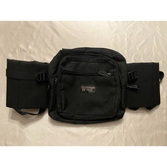 Heavy Duty Lg Capacity Western‎ Pack Products Waist Fanny Hip Pack Black Hiking