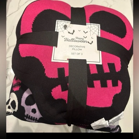 Pink Skull Pillows