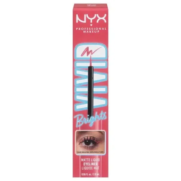 Nyx Vivid Brights Matte Liquid Eyeliner 