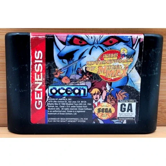 THE ADVENTURES OF MIGHTY MAX‎ SEGA GENESIS GAME CARTRIDGE