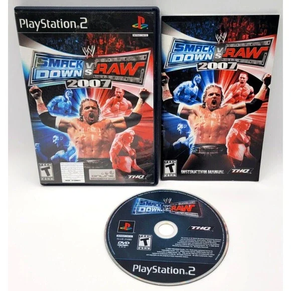 WWE SMACKDOWN‎ VS. RAW PS2 GAME CIB COMPLETE IN BOX PLAYSTATION 2