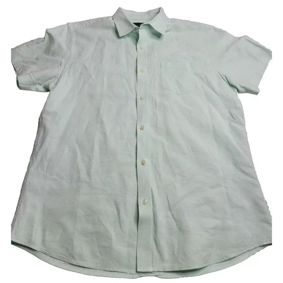 Banana Republic Linen Slim Fit Men's Large Mint‎ Green