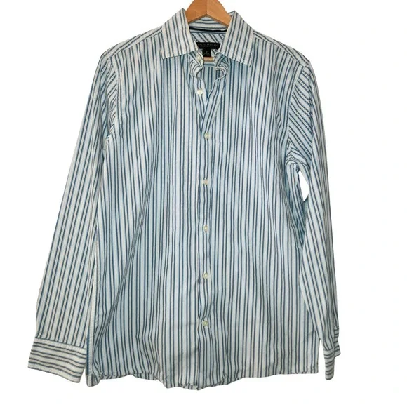 Banana Republic Classic Fit‎ Men's Striped Long Sleeve Button Down Shirt Size M