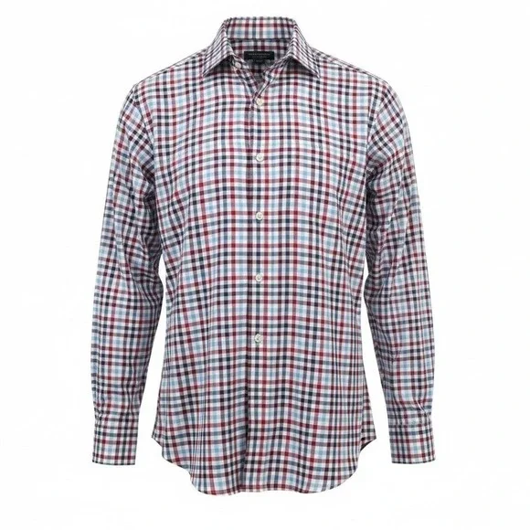 Gingham Button Down 100% Cotton Slim Fit Medium Banana Republic Mens‎