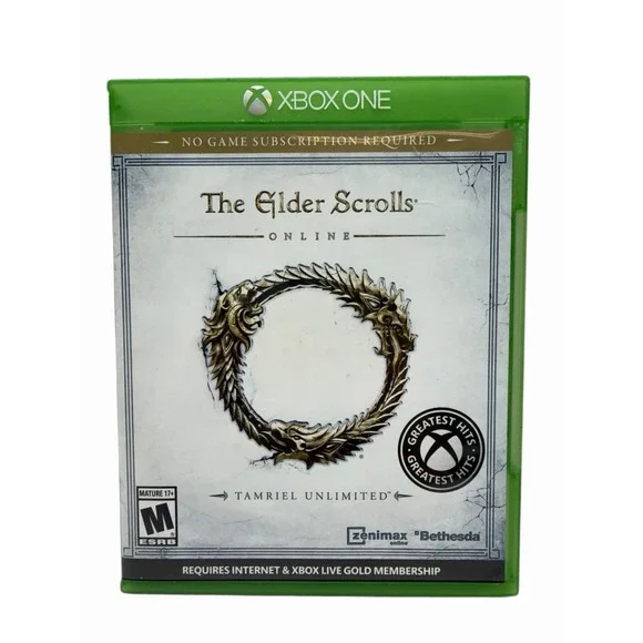 The Elder Scrolls Online Tamriel Unlimited (Microsoft Xbox One) GAME DISC & CASE