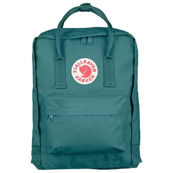 Fjallraven Kanken Backpack Frost Green EUC