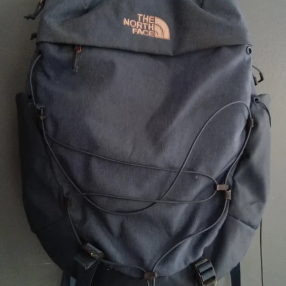 The North Face Borealis Backpack Blue Gray Outdoor School Travel Gear‎