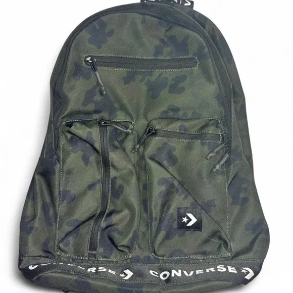 Converse green camo backpack