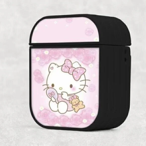PINK Cute Hello Kitty Airpod Case