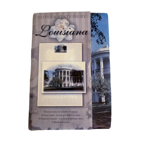 Express Publishing Co Stationery Set Multicolor Louisiana Vintage 64pc Landmark
