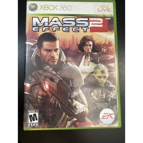Mass Effect 2 (Xbox 360, 2010) Complete 2 Discs
