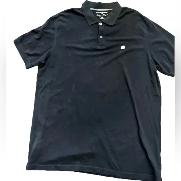 Banana republic men’s‎ all cotton pullover polo size XL black short sleeve nice