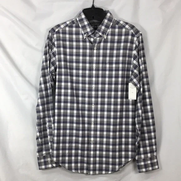 Banana Republic Luxe Slim Fit Mens long Sleeve Button Flannel Size XS NWT