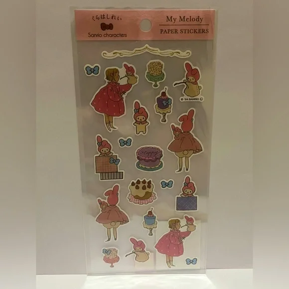 My Melody-Kurahashi Rei Cake Sticker Sheet