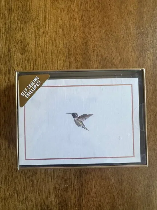 NWT Peter Pauper Hummingbird Flight Note Cards 14 Cards 15 Envelopes