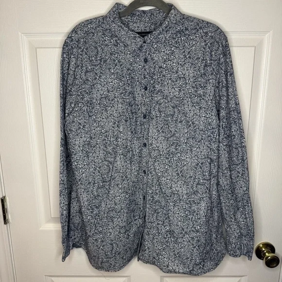 Banana Republic Classic Fit Floral Shirt Mens Size XL GUC
