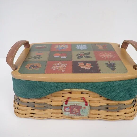 Longaberger 2002 Christmas Collection Ribbon basket.