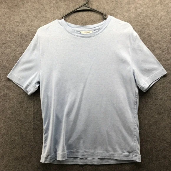 Banana Republic Luxe Touch T-Shirt Mens Small Light Blue Short Sleeve Crewneck