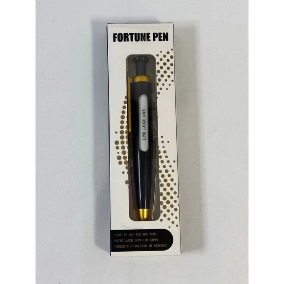 Fortune Pen Greenbrier International Motivational Messages Black Gold New