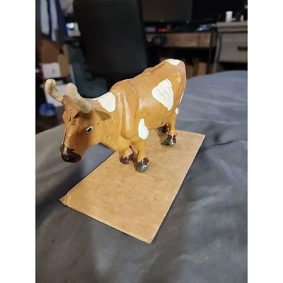 Antique Cast Iron Cow Penny Still Bank‎ Made the A.C. Williams Co.