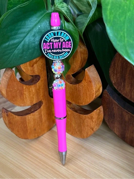✨ Handmade Beaded Pen   Silicone Pen | Stylish Everyday Writing + Refill✨