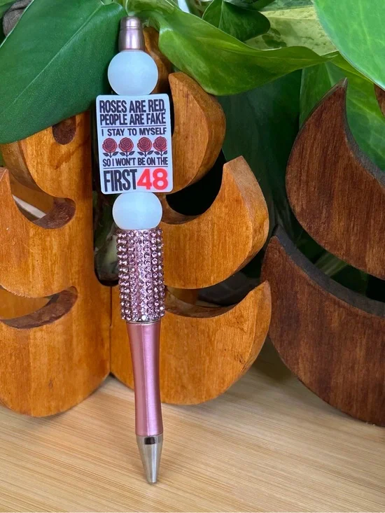 ✨ Handmade Beaded Pen   Silicone Pen | Stylish Everyday Writing + Refill✨