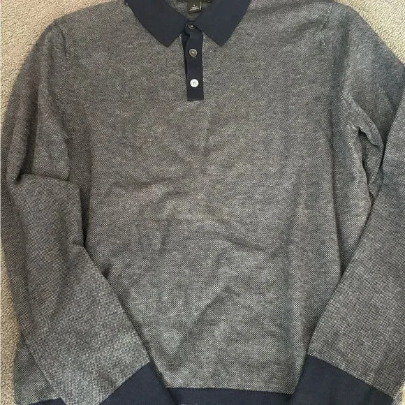 NWOT Banana Republic Cotton Cashmere Navy Sweater
