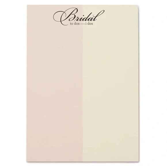 SNOW & GRAHAM Bridal Note Pad!