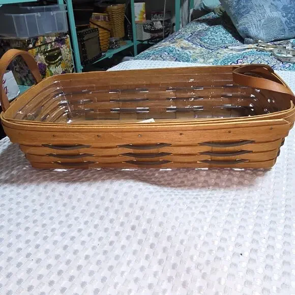 LONGABERGER HEARTLAND BREAD BASKET WITH PROTECTOR