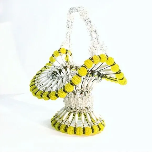VTG MCM Safety Pin & Bead Basket
