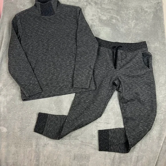 Banana Republic Sweatsuit Mens‎ M Heathered Grey Mockneck Luxe NWT