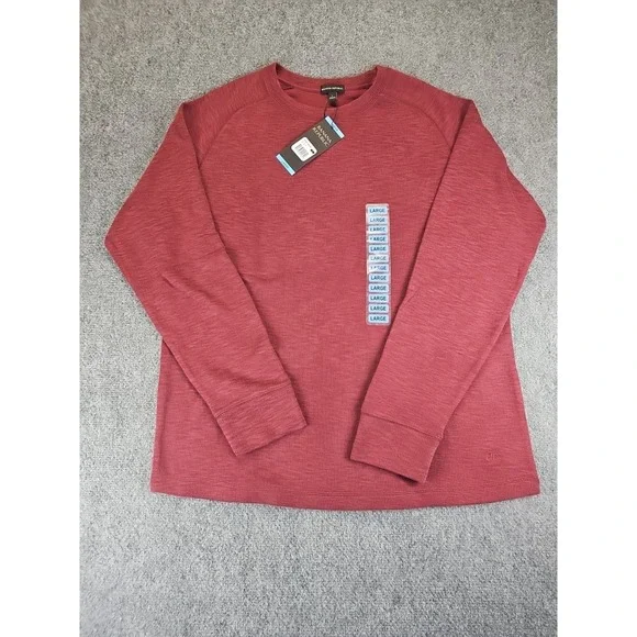 Banana Republic Mens Size Large‎ Pullover Crew Burgundy Sweatshirt NEW 1461