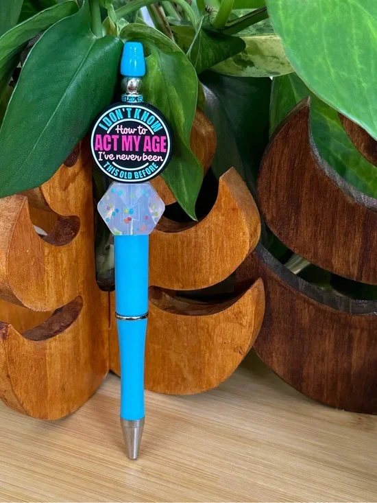 ✨ Handmade Beaded Pen   Silicone Pen | Stylish Everyday Writing + Refill✨