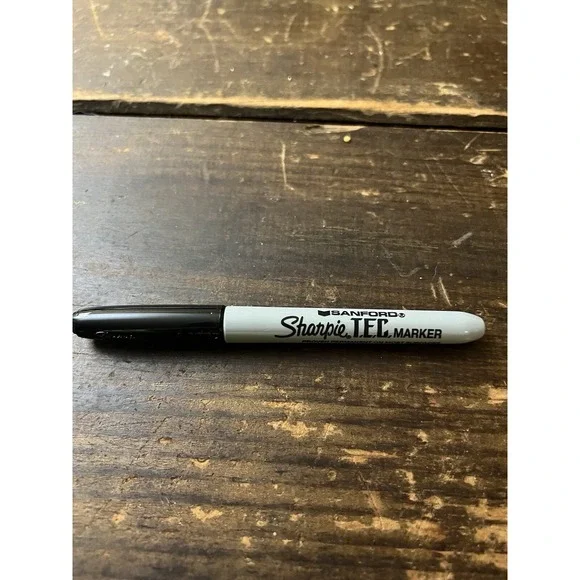 Sanford‎ Sharpie TEC Permanent Marker Black Ink Grey Barrel 13401 Certified 183
