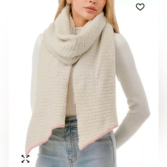 Marcus Adler Whipstich Scarf Off White