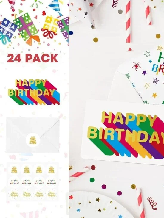 NWT Artoid Mode Happy Birthday Cards 24 sets
