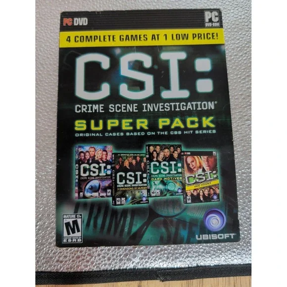 CSI: Crime Scene Investigation - Super Pack (PC, 2008) Preowned