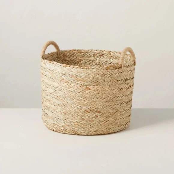 Large Braided Grass Storage Basket - Hearth & Hand™ with Magnolia
