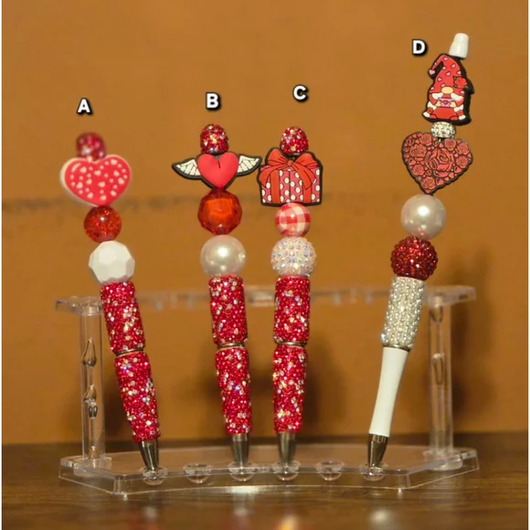 Valentine's Day Ballpoint Beaded Pens Office Accessories
